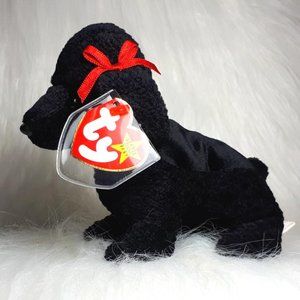 "Ty Beanie Baby" Gigi the poodle 1997. Rare. NWT